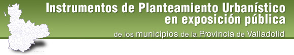 Instrumentos de Planeamiento Urbanístico en Exposición Pública
